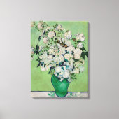 ゴッホの静物画「花瓶のバラ」 キャンバスプリント (正面)