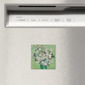 ゴッホの静物画「花瓶のバラ」 マグネット (インサイチュ (食洗機))