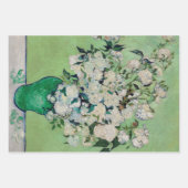 ゴッホの静物画「花瓶のバラ」 ラッピングペーパーシート (正面3)