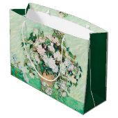 ゴッホの静物画「花瓶のバラ」 ラージペーパーバッグ (裏面アングル)