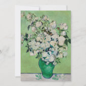 ゴッホの静物画「花瓶のバラ」 招待状 (正面)