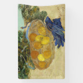 ゴッホの静物画「青い手袋とオレンジ、レモン」 横断幕 (縦)