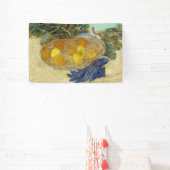 ゴッホの静物画「青い手袋とオレンジ、レモン」 横断幕 (インサイチュ)