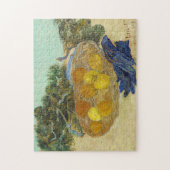 ゴッホの静物画「青い手袋のあるオレンジとレモン」 ジグソーパズル (縦)