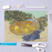 ゴッホの静物画「青い手袋のあるオレンジとレモン」 薄葉紙 (クラフト)