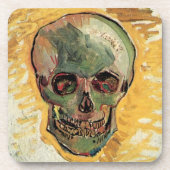ゴッホの静物画「頭蓋骨」 コースター (正面)