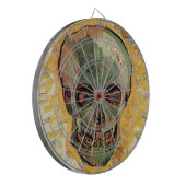 ゴッホの静物画「骸骨」 ダーツボード (正面左)