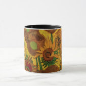 ゴッホの静物画「15本のひまわり」 マグカップ (中央)