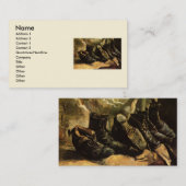 ゴッホの靴三足 名刺 (正面/裏面)