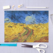 ゴッホの麦畑印象派絵画 薄葉紙 (クラフト)
