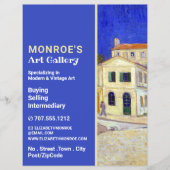 ゴッホの黄色い家、アートディーラー、ギャラリー チラシ (正面)