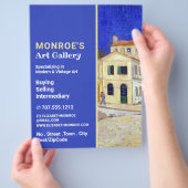 ゴッホの黄色い家、アートディーラー、ギャラリー チラシ (手)