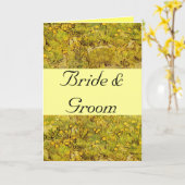 ゴッホの黄色い花のお洒落な結婚式は個人化なります カード (黄色い花)