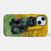 ゴッホの黒猫 iPhone 15ケース (裏面横)