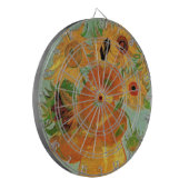 ゴッホの12本のひまわりが入った花瓶 ダーツボード (正面左)