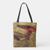 ゴッホの3冊の本のある静物 トートバッグ (裏面)