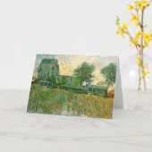 ゴッホの「アスニエール シレネのレストラン」 カード (黄色い花)