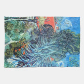 ゴッホの『オーベールのガシェ博士の庭』 キッチンタオル (横)