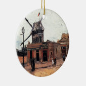 ゴッホの「ガレットの水車」 セラミックオーナメント (右)