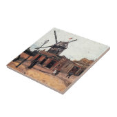 ゴッホの「ガレットの水車」 タイル (側面)