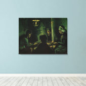 ゴッホの『ジャガイモを食べる人々』の習作 キャンバスプリント (インサイチュ (ウッドフロア))