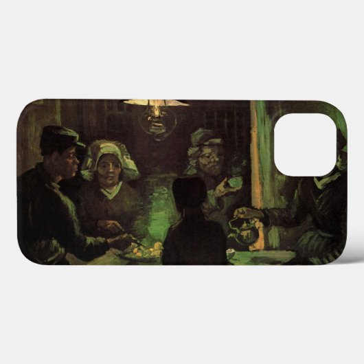 ゴッホの『ジャガイモを食べる人々』 Case-Mate iPhoneケース (裏面 (横))
