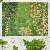 ゴッホの『ドービニーの庭』、Le Jardin キッチンタオル (折り畳み)