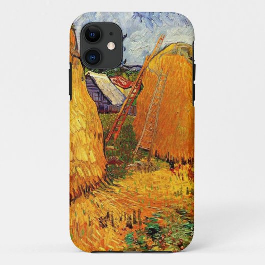 ゴッホの「プロヴァンスの干し草の山」 Case-Mate iPhoneケース (裏面)