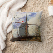 ゴッホの「ムーラン・ド・ラ・ギャレット」 クッション (ブランケット)