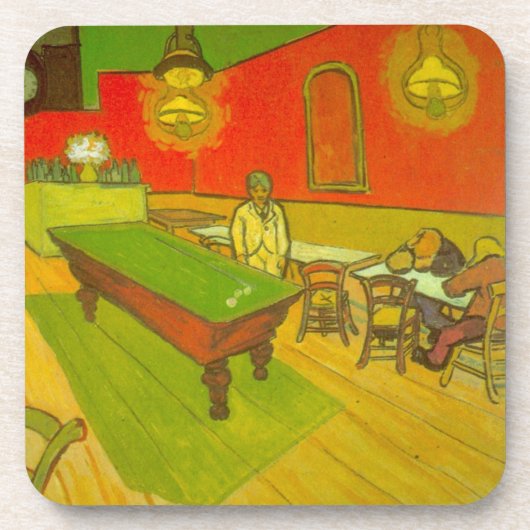 ゴッホの『夜のカフェ』 コースター (正面)