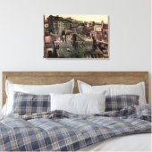 ゴッホの「家々の屋根と裏側」 キャンバスプリント (インサイチュ (寝室))