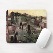 ゴッホの「家々の屋根と裏側」 マウスパッド (マウス)