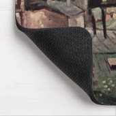 ゴッホの「家の屋根と裏側」 マウスパッド (コーナー)