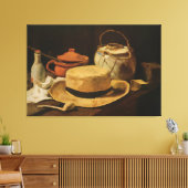 ゴッホの「帽子とパイプのある静物」 (1884) キャンバスプリント (インサイチュ (リビング))