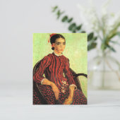 ゴッホの「座るラ・ムスメ」 ポストカード (スタンド正面)