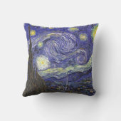 ゴッホの「星の夜」 クッション (裏面)