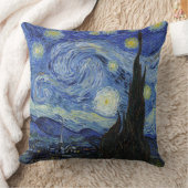 ゴッホの「星月夜」 クッション (ブランケット)