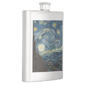 ゴッホの「星月夜」。有名な美術作品 フラスク (右)