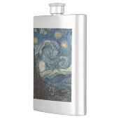 ゴッホの「星月夜」。有名な美術作品 フラスク (左)