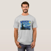ゴッホの「星月夜」 Tシャツ (正面フル)