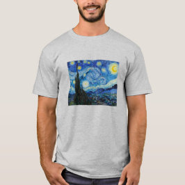 ゴッホの「星月夜」 Tシャツ