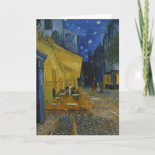 ゴッホの『星降る夜のカフェ・テラス』 カフェ テラス アート カード
