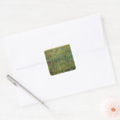 ゴッホの「牧場の花」 スクエアシール (封筒)