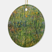 ゴッホの「牧場の花」 セラミックオーナメント (左)