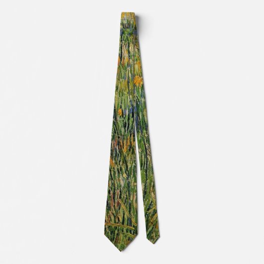 ゴッホの「牧場の花」 ネクタイ (正面)
