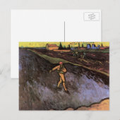 ゴッホの『種まき』:アルルの郊外 ポストカード (正面/裏面)