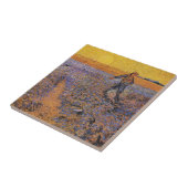 ゴッホの『種まき』 タイル (側面)