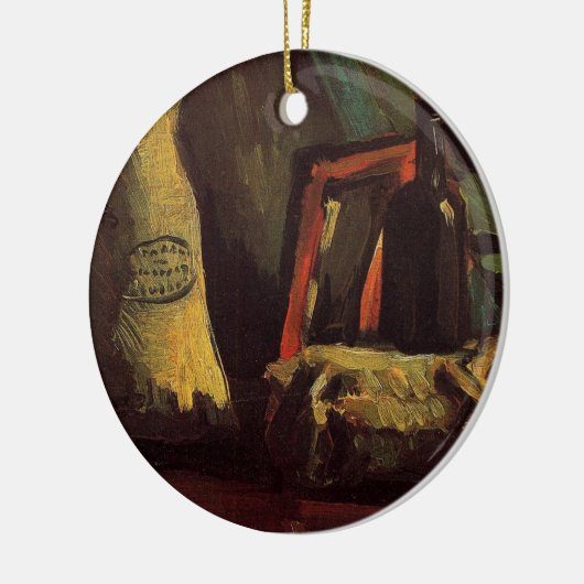 ゴッホの「2つの袋と瓶」 セラミックオーナメント (左)