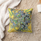 ゴッホは万華鏡のように千変万化するパターンの芸術の枕を絞ります クッション (ブランケット)