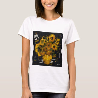 ゴッホストリートウェア ステイゴールドひまわりTシャツ Tシャツ